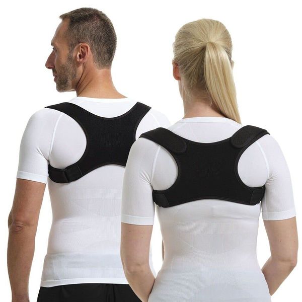 ZWEBY Posture Corrector Body Brace Bad Back Lumbar Shoulder Support Belt Women Men