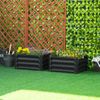 2pc 23.5'' Elevated Herb & Vegetable Planting Box Kit w/ Versatile Uses, Grey