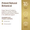 Solgar Natural Cranberry with Vitamin C 60 Vegetable Capsules