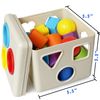 Kiddie Play Shape Sorter Learning Toys for Toddlers 16 pcs | Kids Plastic Blocks Shape Sorting Cube