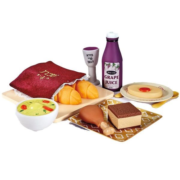 Rite Lite My First Shabbat Food Set - Shabbat Gift Set for Kids, Jewish Kids Gift, Judaica Pretend Play, Fun & Educational Shabbat Bulk Gift Set!