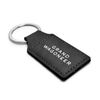 Jeep Grand Wagoneer Rectangular Black Leather Key Chain