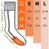 YIGC Heated Socks|Rechargeable Winter Warmers Cotton Thermal Socks RED/MEDIUM