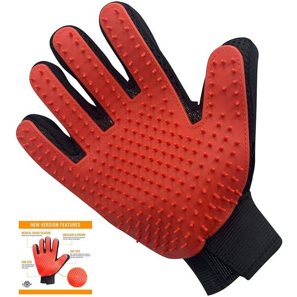 Cat Grooming Glove, Dog Grooming Glove, Pet Hair Removing Glove Cats Brush Glove