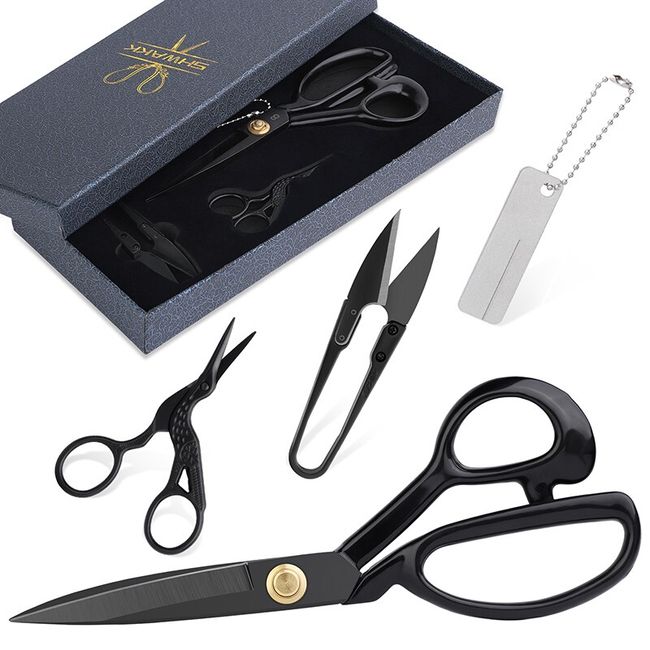 SHWAKK Vintage Tailor Scissors Kit Thread Sewing Scissors With