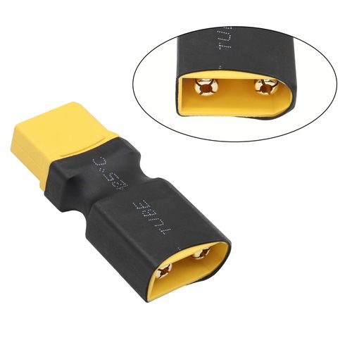 RIIEYOCA XT90 Male to Female Connector Adapter, 2 Pack, Gold Plated, Standard XT90 Connector, Compatible with RC FPV Car Plane Drone LiPo Battery etc