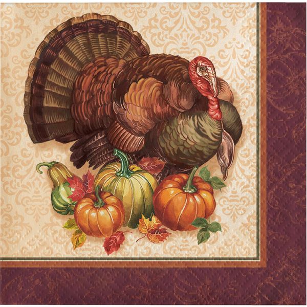 Creative Converting Beverage Napkin, Brown