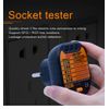 Automatic Electric Socket Tester Outlet Tester Polarity Check Meter Neutral Live Earth Wire Testing with UK Plug