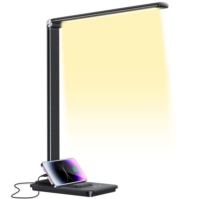 2024 Innovation Model Desk Light, LED Stand Light, Eye Friendly, Desk Stand, Energy Saving, Tabletop, 5 Levels of Color Adjustment, Stepless Dimming, Bright, Book Light, Touch Sensor, Multi-Angle