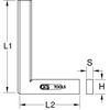 KS Tools 300.0231 Flachwinkel, 100mm