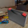Angoily Plastic Carrying Case Small Hard Case Tool Carry Box Portable Tool Storage Case Waterproof Camera Protective Case File Organiser Boxes Black