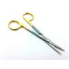 12 GOLD HANDLE IRIS MICRO DISSECTING SCISSORS STRAIGHT 4.5"