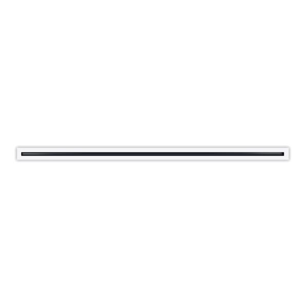 72" Linear Slot Diffuser - (1 Slot) Single Slot - White Decorative Air Vent - Mo
