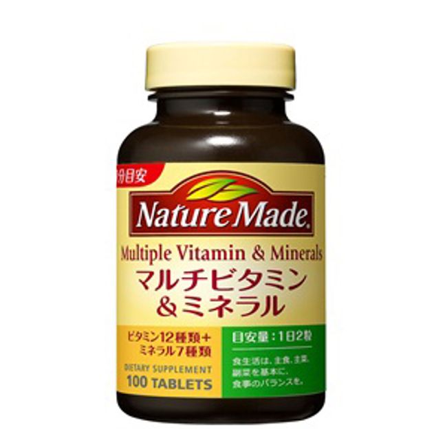 Otsuka Pharmaceutical Nature Made Multivitamin &amp; Mineral 100 Tablets [Food with Nutrient Function Claims]