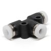 PISCO CPP20-6CB Light Coupling, 20 Series Plug, Straight One-Touch Fitting Check Valve