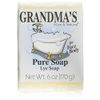 Grandma's Pure Lye Soap Bar - Unscented Face & Body Wash Cleans with No Detergens, Dyes & Fragrances - 6 Ounce (Pack of 1) - 60018