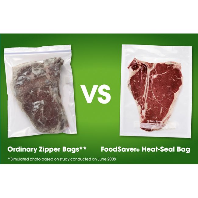 FoodSaver Vacuum Sealer Bags, 11 x 16' (Pack of 2) & Vacuum Sealer Bags  for Airtight Food Storage and Sous Vide, 1 Quart Precut Bags (44 Count)