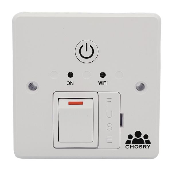 CHOSRY WiFi Fused Spur Timer Switch for electric towel rails, heating, and lighting