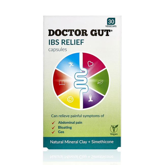 Doctor Gut IBS Relief - Gentle Relief from IBS Pain, Bloating and Gas (1 Pack of 30 Capsules)