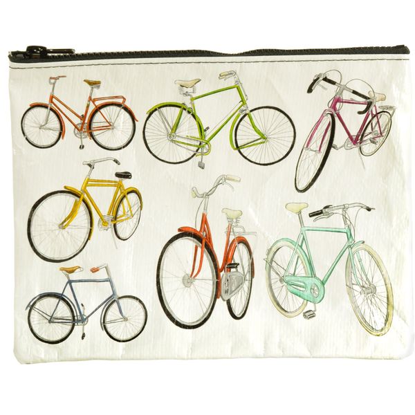 Blue Q Zipper Pouch Bicycles