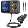 Bluetooth V5.0 FM Transmitter Wireless Car Adapter Screen QC3.0 Fast Charger