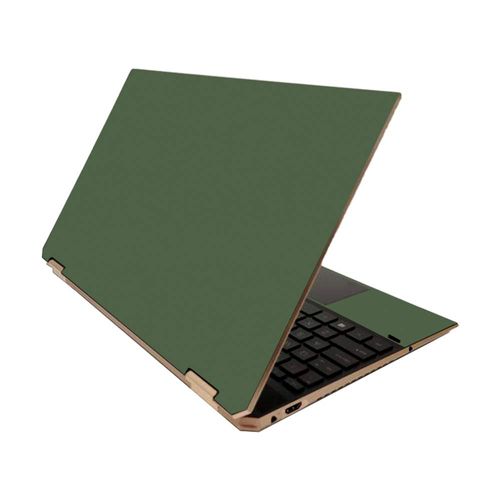 MightySkins Skin for HP Spectre x360 15" (2020) - Solid Olive | Protective, Durable, and Unique Vinyl Decal wrap Cover | Easy to Apply, Remove, and Change Styles | Made in The USA