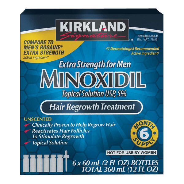 Kirkland 5% EXTRA Strength Hair Regrowth 6 Months Supply Worldwide Genuine