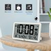 WallarGe Auto Set Digital Wall Clock Battery Operated, Desk Clocks with Tempe...