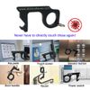 3 Pack Key Door Opener Handheld Keychains No Touch Hand Tool Touchscreen Stylus