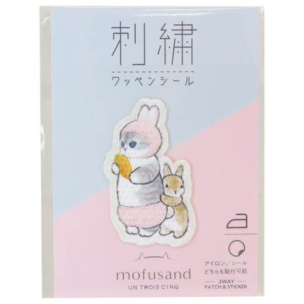 Mofusand Patch Embroidery Patch Sticker/Rabbit Mofusand Thisago Craft Supplies, Character Goods Mail Order