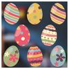 Stickers4 Easter Window Stickers - 8 x Beautiful Arty Colourful Egg Window Clings for Easter Window Display