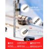 10 Pcs SDS plus Bits Set, (3/16'',1/4'',5/16'',3/8",1/2"), Carbide Tipped（Yg8, R