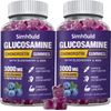 2 Packs Glucosamine Chondroitin Gummies - 3000MG Extra Strength Joint Support...
