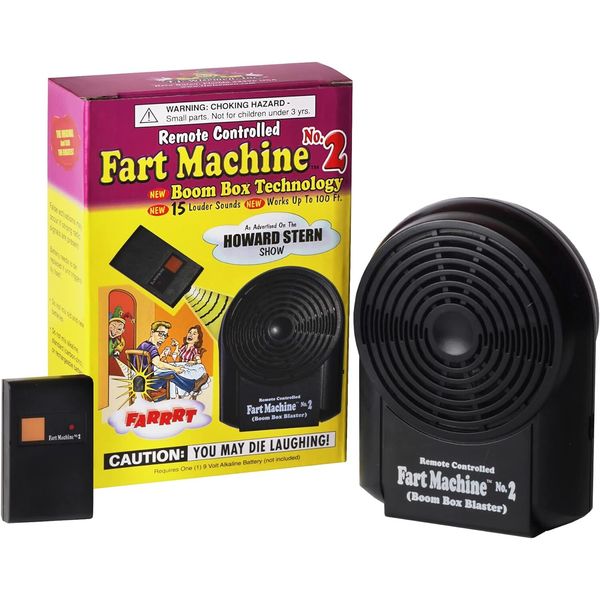 Remote Control Fart Machine With Boom Box Technology 15 Sounds Wireless Fun