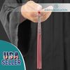 Endea Graduation Mixed Double Color Tassel with Silver Stacked Date Drop (Red/White, 2025)