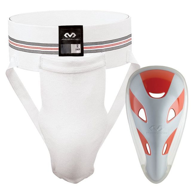 McDavid Classic Cup Supporter with Adult Flex Cup, White, Large