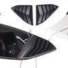 Matte Black Car Side Quarter Window Vent Louver Shutter Cover For Corvette C8 US