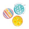 Fun Express - Dots & Stripes Bouncing Ball - Toys - Balls - Bouncing Balls - 12 Pieces