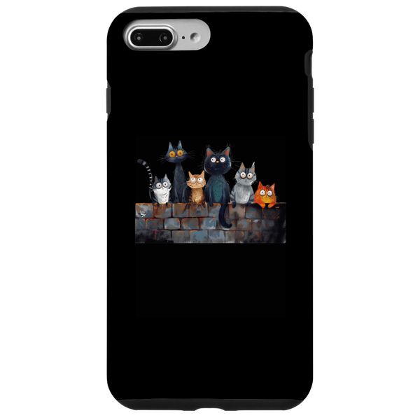 iPhone 7 Plus/8 Plus Diversity Kitten Lover Wall Fence Pet Owner Cute Cat Case