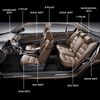 Gray Suede Headliner Fabrics Foam Backed 98"x60" Car Ceiling Replace Material