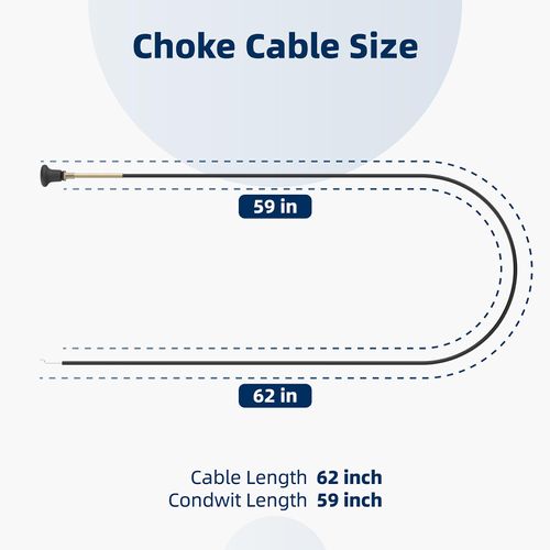 Ximoon 054-8017-00 Choke Cable Compatible with Bad Boy Mower ZT/MZ 60" Push Pull Choke Control Cable 290-610 Universal Lawn Mower Parts