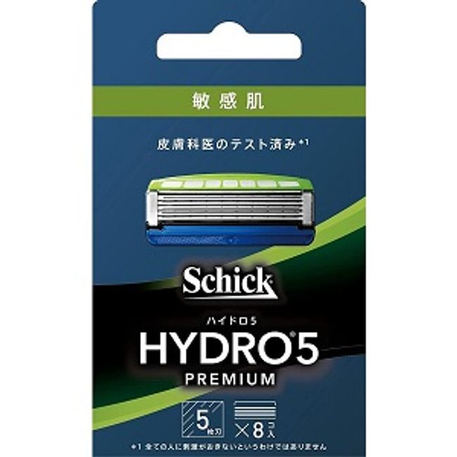 [Schick Japan] Hydro 5 Premium Spare Blades for Sensitive Skin, 8 pieces [Cosmetics]