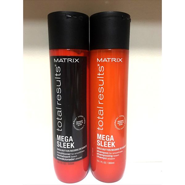 Matrix Total Results Mega Sleek Shampoo and Conditioner Set 10.1 fl oz each NEW