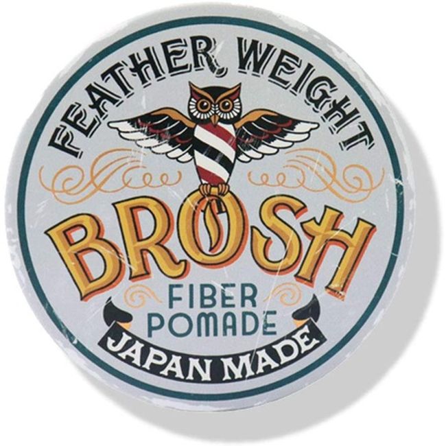 Direct shipment from Japan 6. BROSH (brush) BROSHmini FIBER POMADE Hea Wax 40gram (x 1) B08K9ND33C