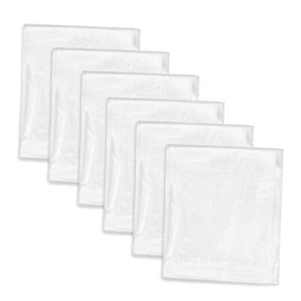 6-Pack of 1 mil Clear Plastic Drop Cloths for Painting, Furniture Protection,