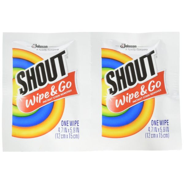 Shout Instant Stain Remover Towelette Wipes (80 count)