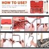 Tanstic 12Pcs Valve Spring Compressor And Lapper Set Auto Tool Kit Red