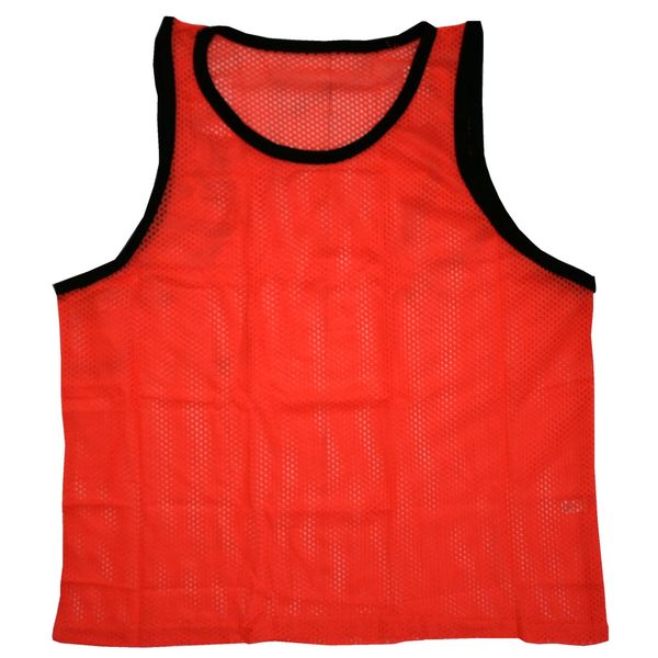 BlueDot Trading Youth Sports Pinnies Scrimmage Training Vest for Team practices for Soccer, Football, Basketball, Lacrosse, and More, Orange, Quantity 1