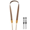 Samcos Camera Shoulder Neck Adjustable Length Camera Strap for SLR Compact Cameras and Digital Cameras, coffee