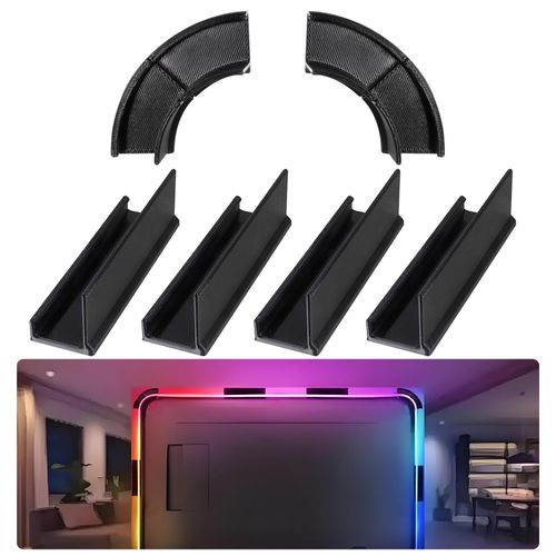 MingQiEven Light Strip Bracket Compatible with Gradient Light Strip Light Strip Bracket Kit Suitable for 55" 65" 75" Installed Behind Flat-Panel TV and Non-Flat-Panel TV